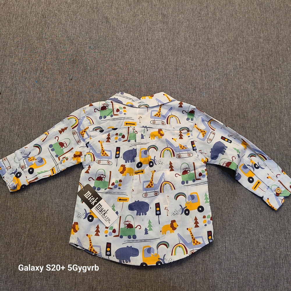 Kids Button Down Shirt - Blue